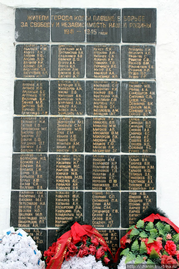 Список жителей города Кола, погибших в Великую Отечественную войну Кола, Россия
