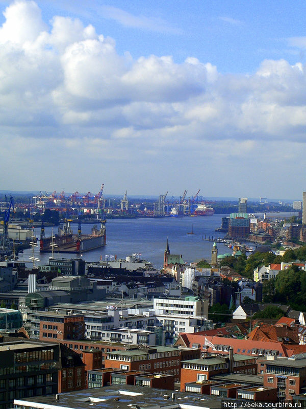 Гамбург с высоты Гамбург, Германия