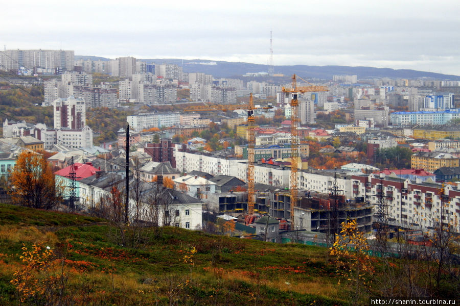 Вид сверху Мурманск, Россия