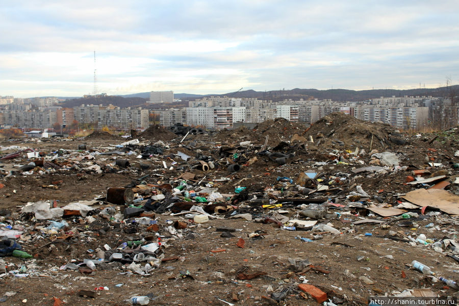 Вид сверху Мурманск, Россия