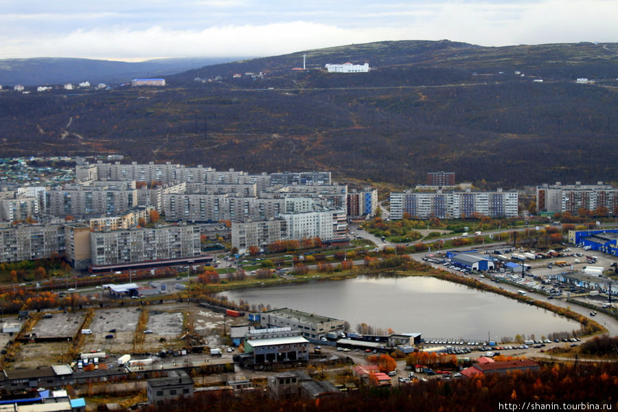Вид сверху Мурманск, Россия