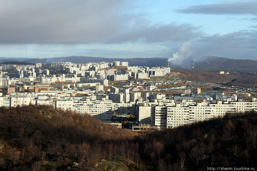 Вид сверху Мурманск, Россия