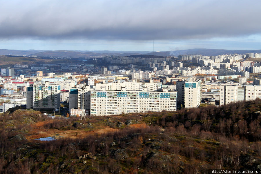 Вид сверху Мурманск, Россия