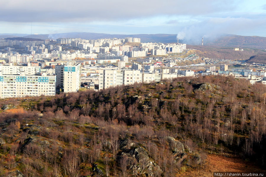 Вид сверху Мурманск, Россия