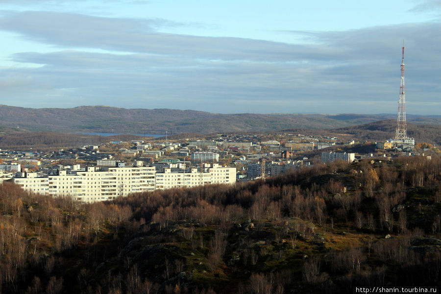 Вид сверху Мурманск, Россия