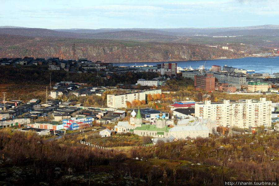 Вид сверху Мурманск, Россия