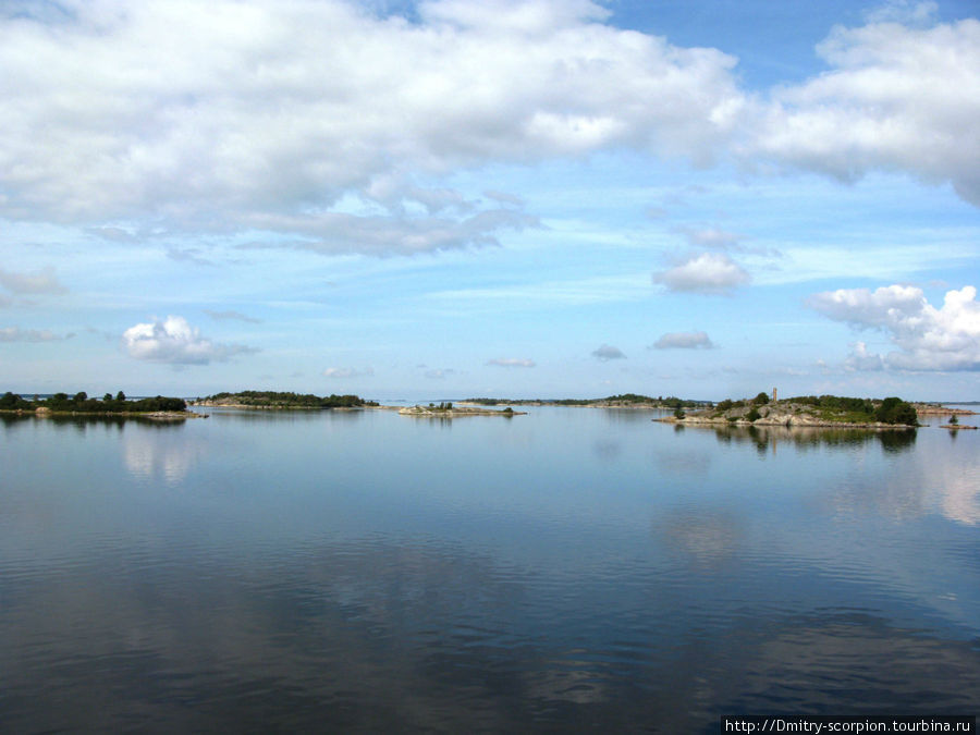 Сотни островов раскиданы в Балтийском море. Аландские острова (маленькие острова архипелага), Аланды