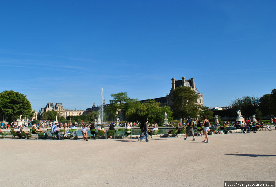 Сад Тюильри - приятное пристрастие Париж, Франция