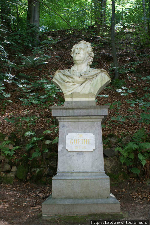 Памятник немецкому поэту Иоганну Вольфгангу Гете Карловы Вары, Чехия