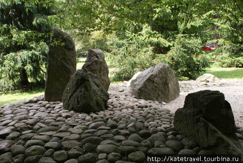 Японский сад камней Карловы Вары, Чехия