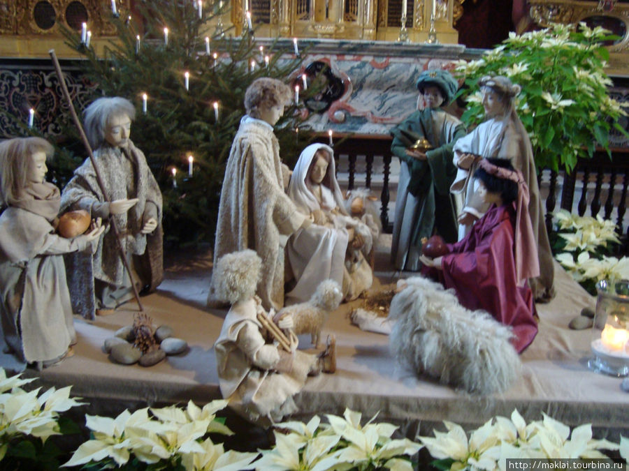 Люцерн. Церковь Хофкирхе. Рождественская сценка. Люцерн, Швейцария