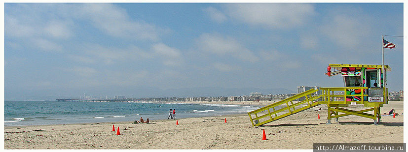 пляж Санта-Моники Лос-Анжелес, CША