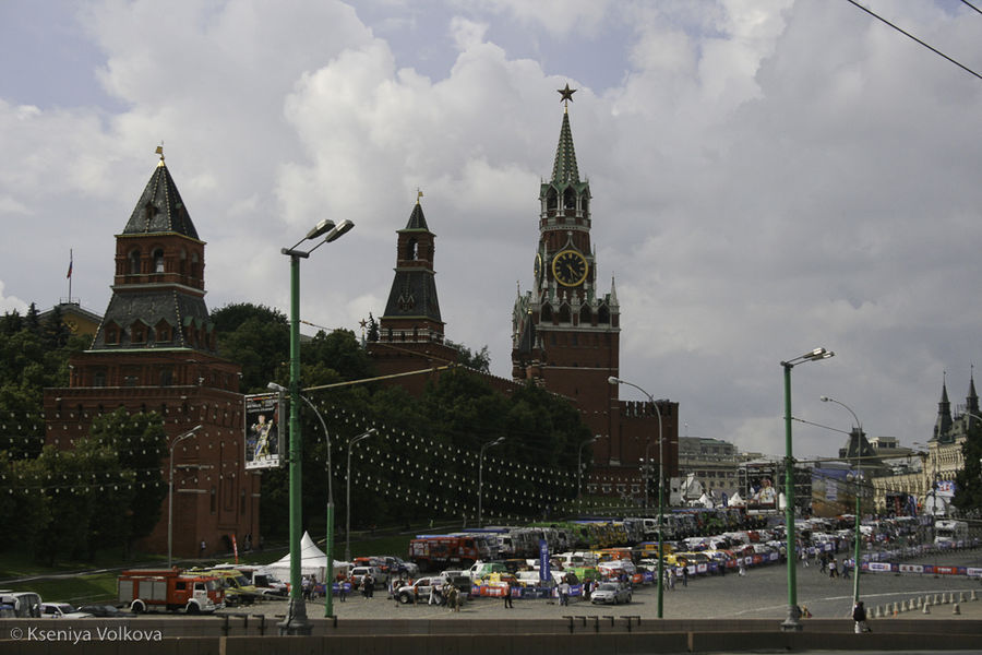 Вдоль реки от Китай-города к Васильевскому спуску Москва, Россия