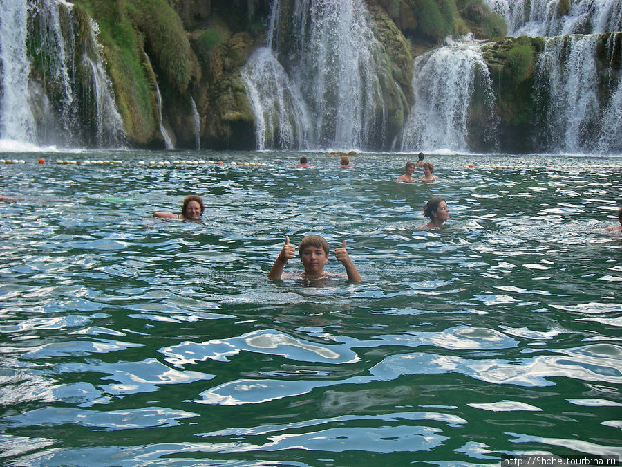 Дальше лепота, приятная прохладная вода, особенно если в жару Национальный парк Крка, Хорватия