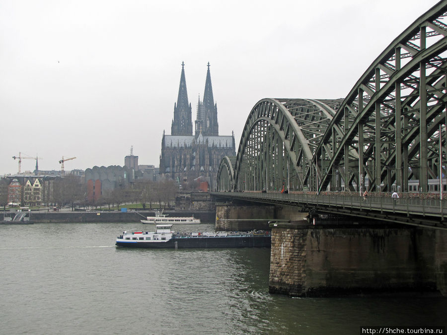 Наш мост и Кельнский собор Кёльн, Германия