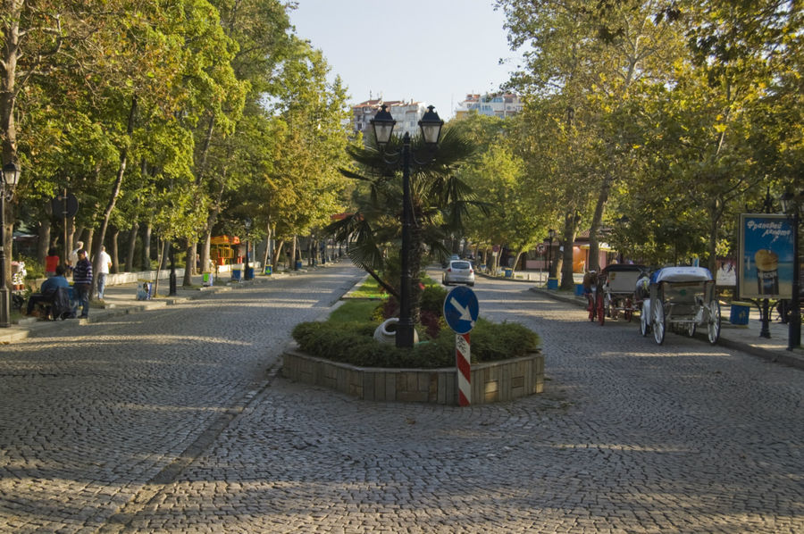 Главный транспортный узел города. Созополь, Болгария