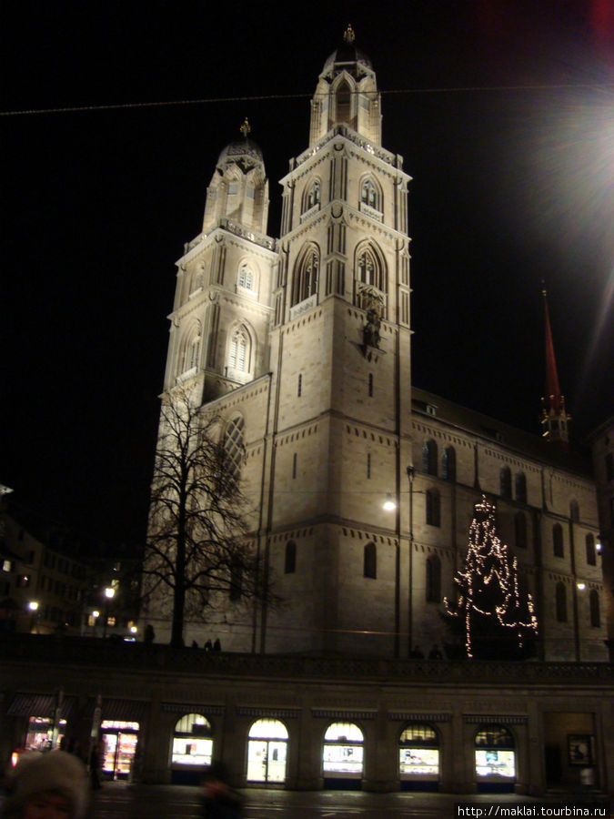 Цюрих. Церковь Гроссмюнстер. Цюрих, Швейцария
