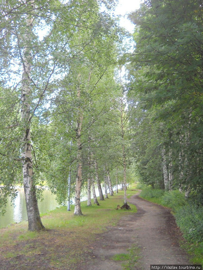 Дорожка вдоль берега Асиккала, Финляндия