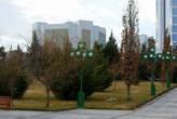 В парке 10-летия независимости Туркменистана в Ашхабаде