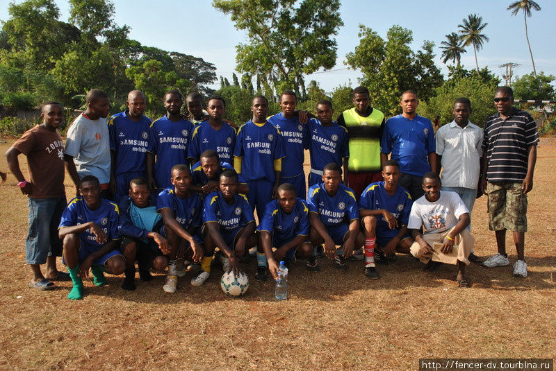 Футбольная команда Пвани-Мчангани Остров Занзибар, Танзания
