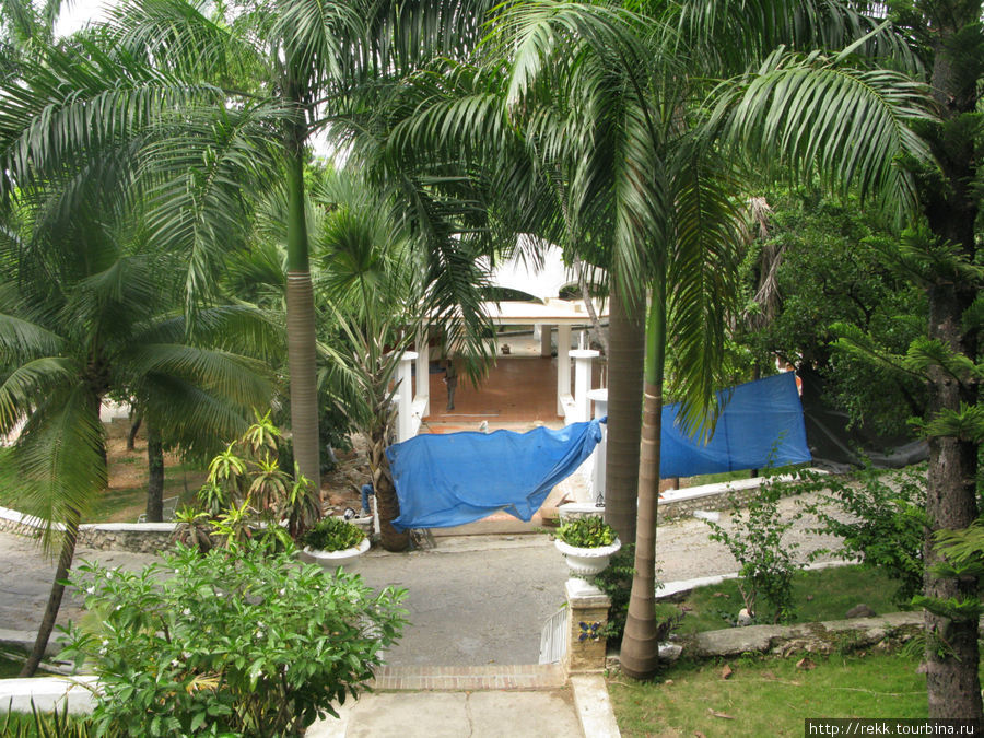 Большой сад отеля Олаффсон Гаити