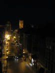 Вид из того же окна на ночной Торунь.