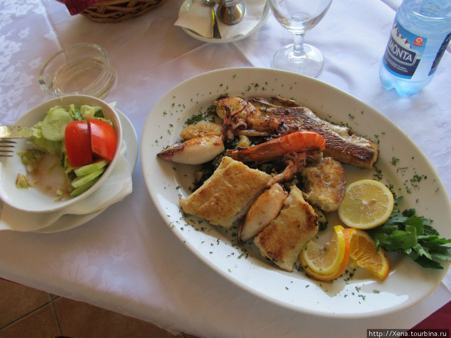 Рыбная тарелка Доброта, Черногория