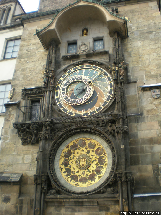 Ну и знаменитые часы. Прага, Чехия