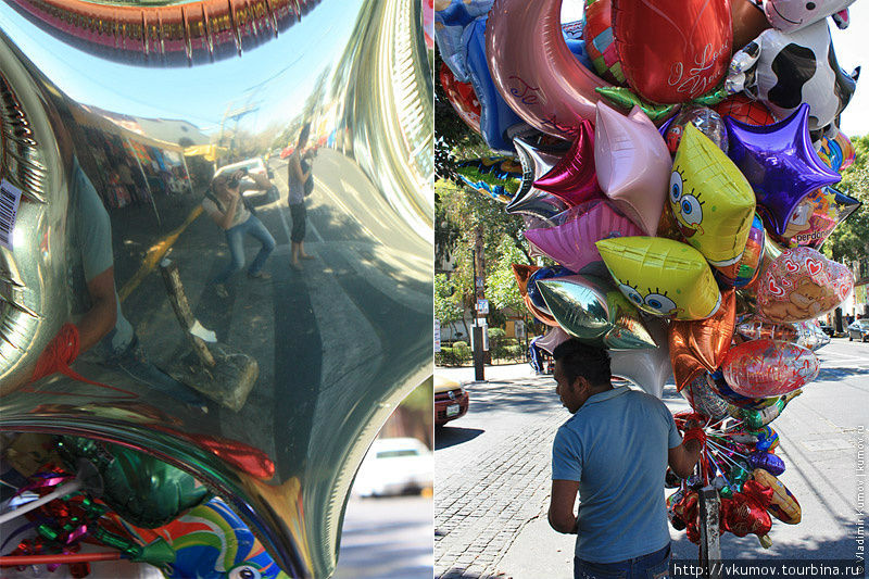 Продавцы воздушных шаров — это фишка всей Мексики. Мехико, Мексика