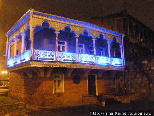 Ажур балконов старого Тбилиси Грузия