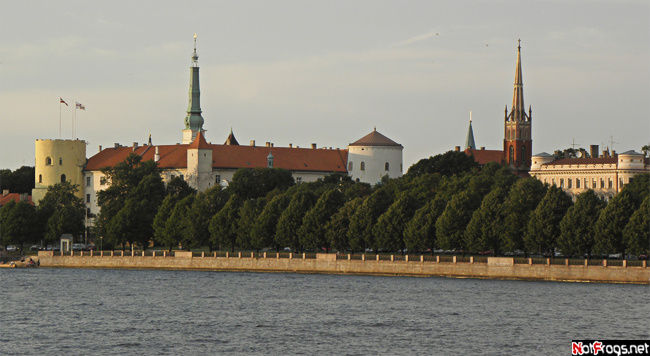 Вид на часть Старого города Рига, Латвия