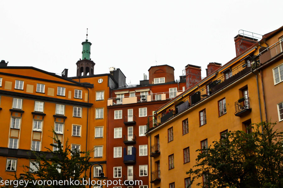 крыша, где квартировал Карлсон Стокгольм, Швеция