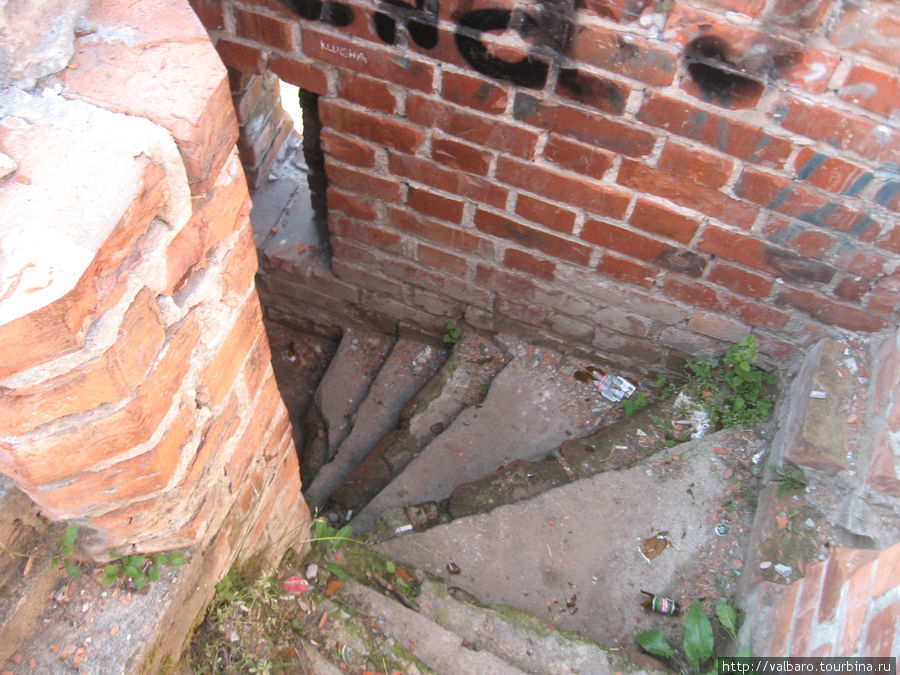 В стене замка сохранились 2 вполне проходимые лестницы, поднявшись по которым, Вы сможете пройти по стене. Внимание: на площадках по углам стен могут встречаться романтические парочки. Не спугните их. Торунь, Польша