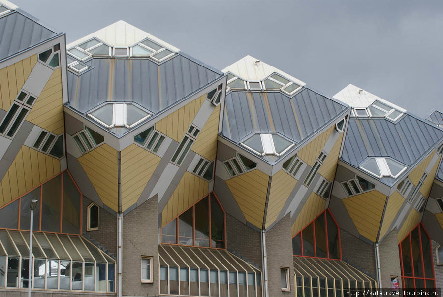 Знаменитые кубические дома Роттердам, Нидерланды