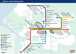 Схема метро Роттердама
