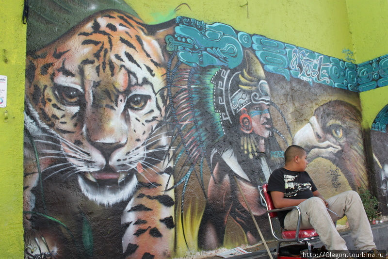 На разукрашенных мексиканских улицах можно провести по несколько часов рассматривая каждый рисунок Мексика