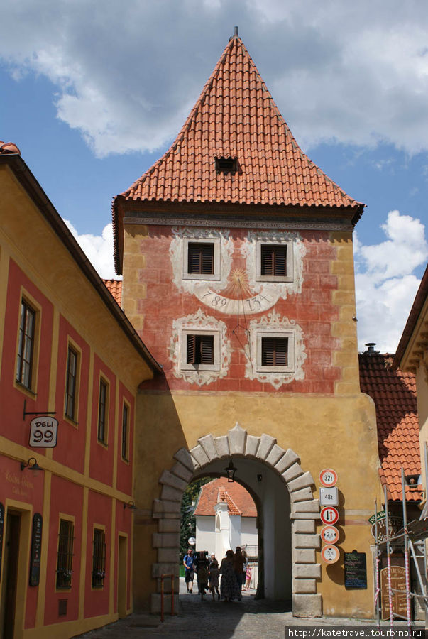 Будейовицкие ворота (внутренняя сторона) Чешский Крумлов, Чехия