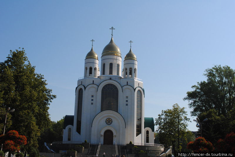 Лето на центральной площади города Калининград, Россия