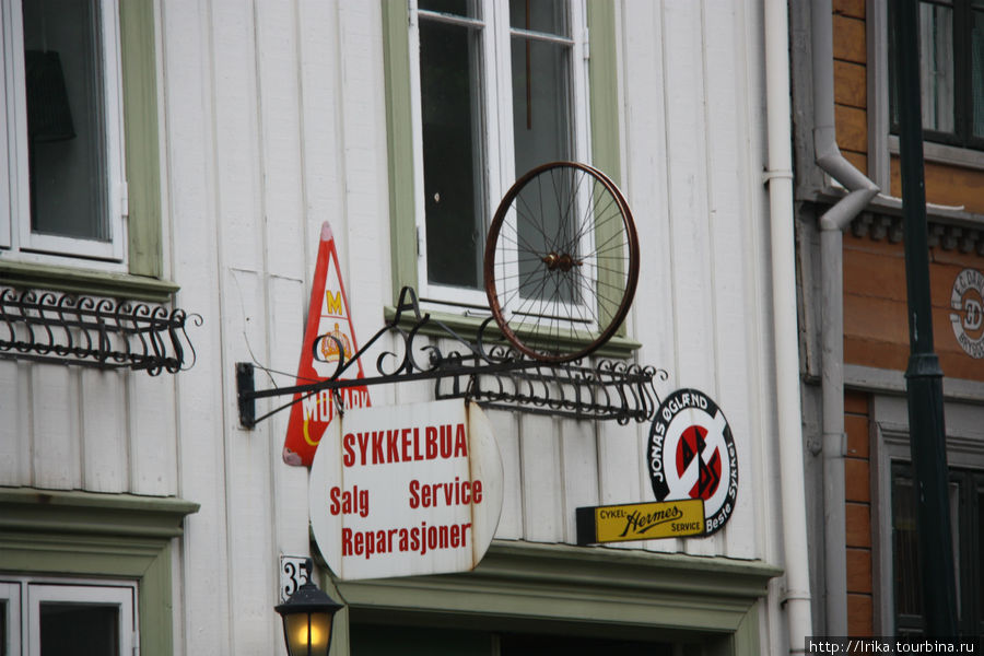 Цветные домики Тронхейм, Норвегия