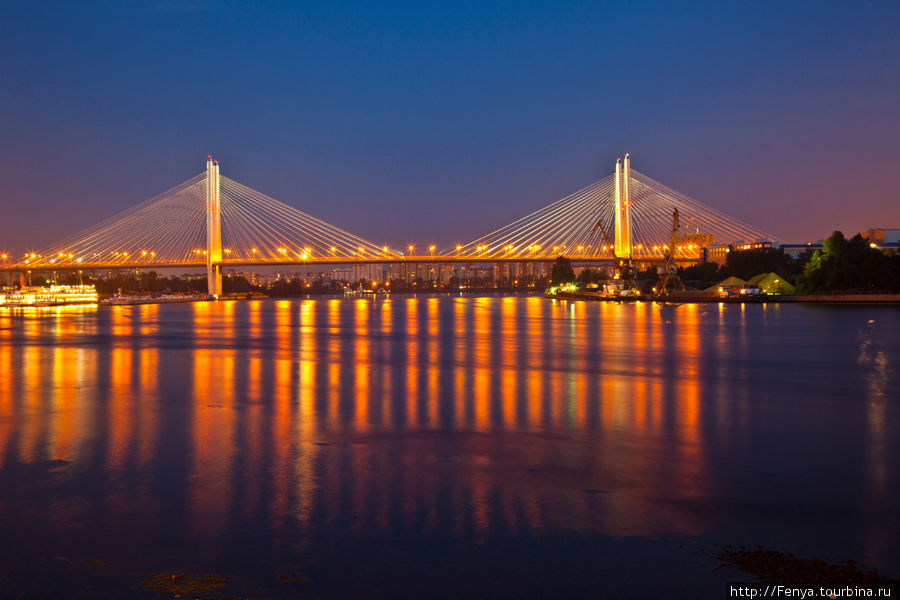 Велопрогулка к Вантовому мосту Санкт-Петербург, Россия
