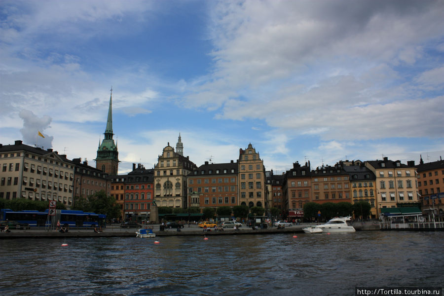 Стокгольм - взгляд на город с воды Стокгольм, Швеция