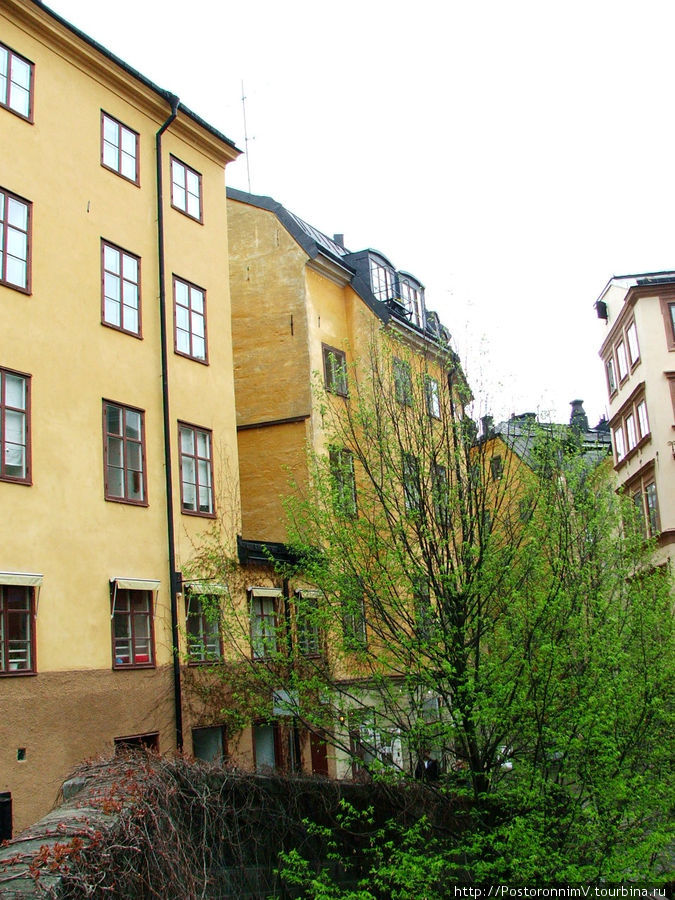 Разноцветные домики Стокгольм, Швеция