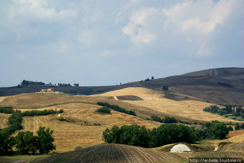 Тосканский landscaping в маках Тоскана, Италия