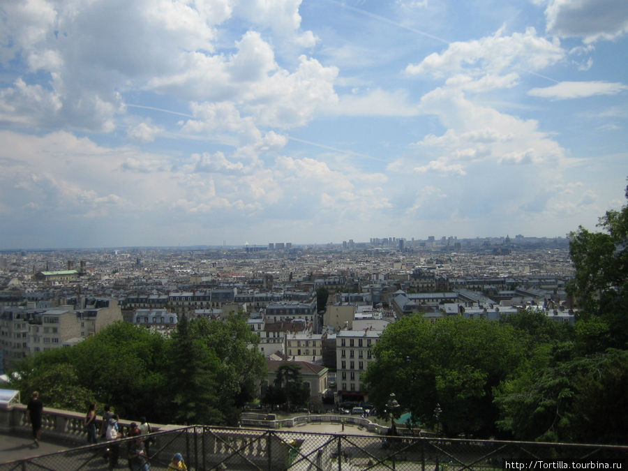 Вид на Париж с Монмартра Париж, Франция
