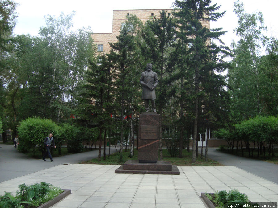 Н.Ф. Катанов-выдающийся хакасский учёный, чьё имя носит местный университет. Абакан, Россия
