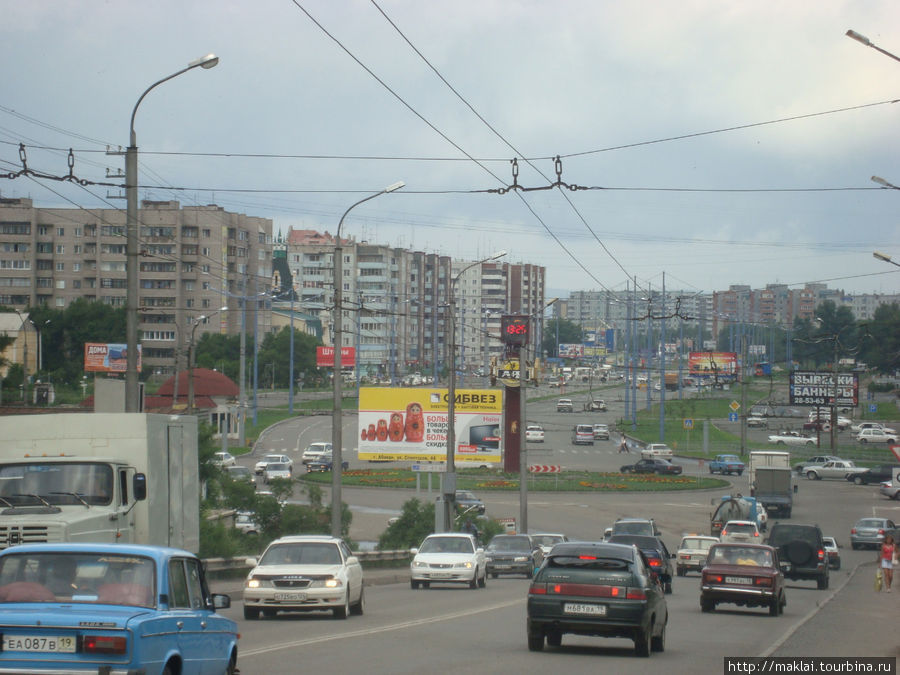 Вид на улицу Некрасова. Абакан, Россия