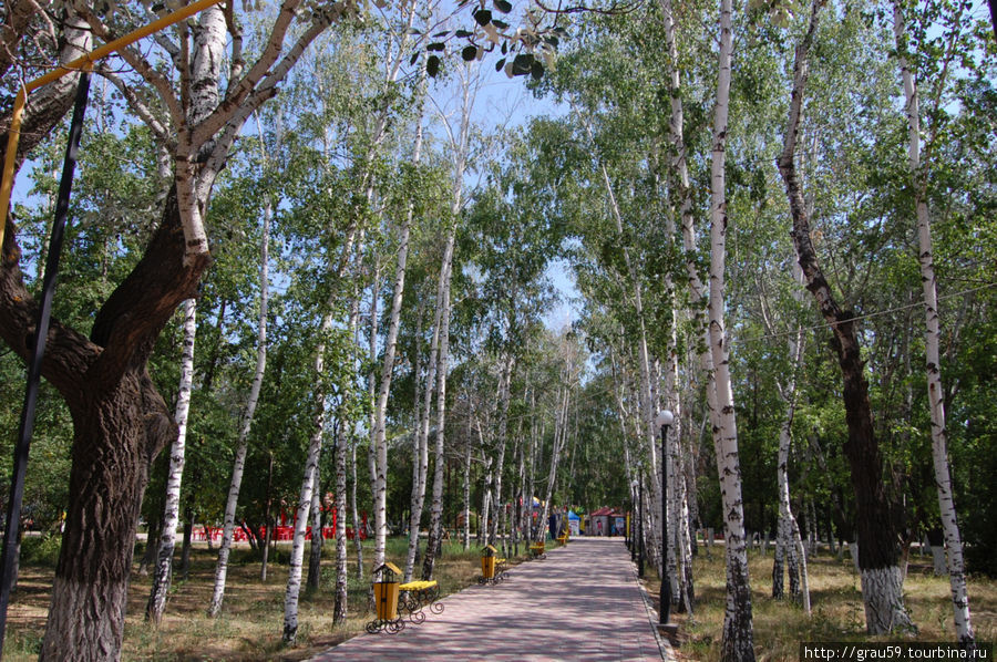 Городской парк культуры и отдыха Уральск, Казахстан
