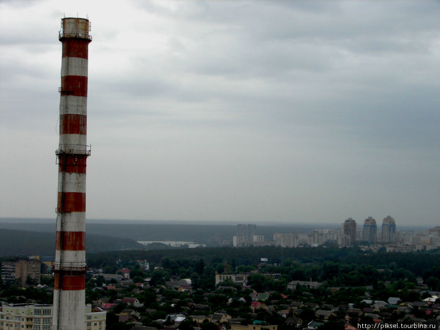 Жилищный массив Борщаговка. Вид с 23 этажа Киев, Украина