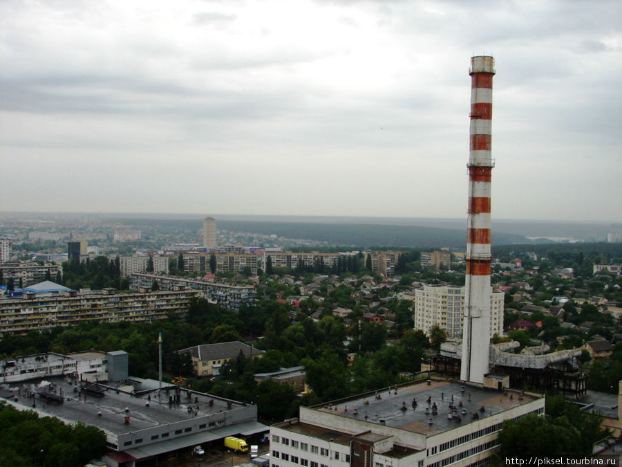 Жилищный массив Борщаговка. Вид с 23 этажа Киев, Украина