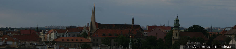 Виды, открывающиеся в Вышеграда Прага, Чехия